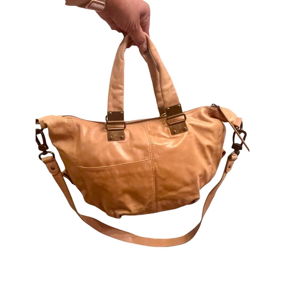 HOBO The Original Derby Slouchy Calfskin Tumbled Leather Classic Satchel Handbag - Picture 3 of 11